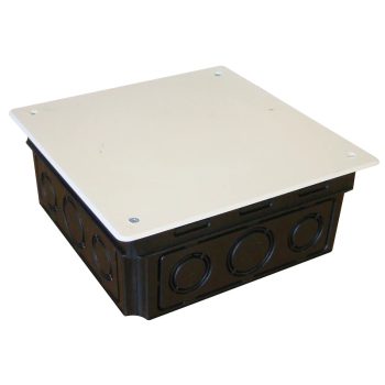   Tracon D150X150 négyzet alakú süllyesztett téglafalhoz kötődoboz 166x150x66mm fedéllel