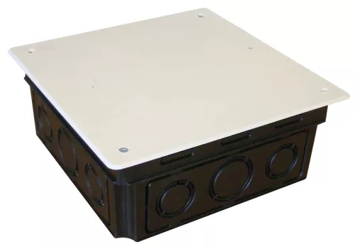 Tracon D150X150 négyzet alakú süllyesztett téglafalhoz kötődoboz 166x150x66mm fedéllel