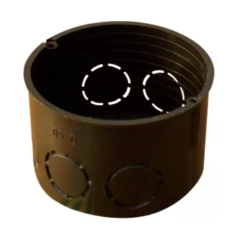   Tracon D60 süllyesztett téglafalhoz szerelvénydoboz 62x40, nem sorolható, fedel nélkül, fekete