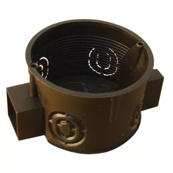   Tracon D60S süllyesztett téglafalhoz szerelvénydoboz 64x40, sorolható, fedel nélkül, fekete