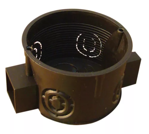 Tracon D60S süllyesztett téglafalhoz szerelvénydoboz 64x40, sorolható, fedel nélkül, fekete