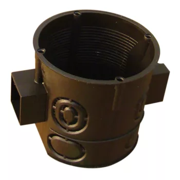   Tracon D60SM süllyesztett téglafalhoz szerelvénydoboz mély 64x61, sorolható, fedel nélkül, fekete