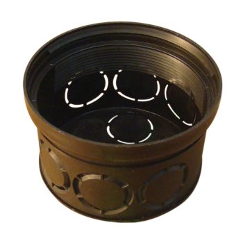   Tracon D70 köralakú süllyesztett téglafalhoz kötődoboz 70x45 fedél nélkül fekete