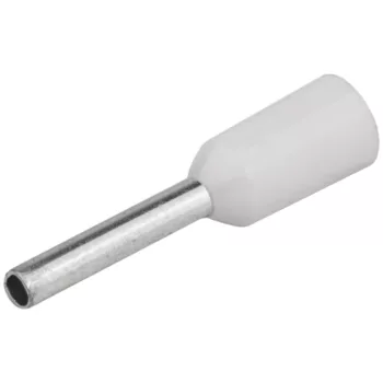 Tracon E050 szigetelt érvéghüvely ónozott fehér 0,75 mm² L=14,6 mm