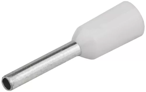 Tracon E060 szigetelt érvéghüvely ónozott fehér 0,75 mm² L=16,4 mm