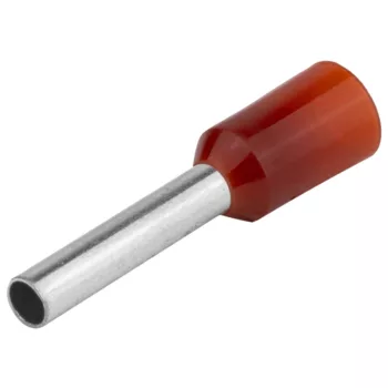 Tracon E09 szigetelt érvéghüvely ónozott piros 1 mm² L=14,6 mm