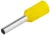 Tracon, E090, érvéghüvely szigetelt, 1 mm2, sárga ( teljes hossz: 14,6 mm ) Tracon ( E090 )