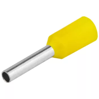 Tracon E110 szigetelt érvéghüvely ónozott sárga 1 mm² L=18,4 mm