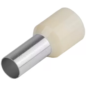 Tracon E124 szigetelt érvéghüvely ónozott vaj 10 mm² L=21,5 mm