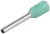 Tracon, E136, érvéghüvely szigetelt, 0,34 mm2, türkiz ( teljes hossz: 10,4 mm ) Tracon ( E136 )
