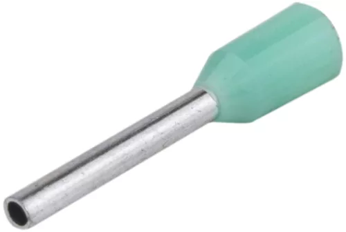 Tracon E137 szigetelt érvéghüvely ónozott türkiz 0,34 mm² L=12,8 mm