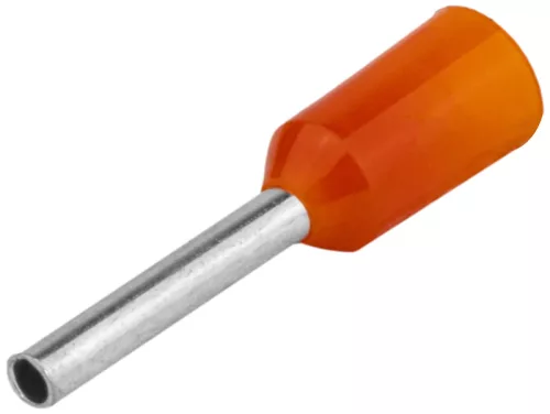 Tracon E19 szigetelt érvéghüvely ónozott narancs 4 mm² L=16,5 mm