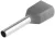 Tracon, E19I, ikerérvéghüvely szigetelt, 2x4 mm2, szürke ( teljes hossz: 23,5 mm ) Tracon ( E19I )
