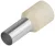 Tracon E26 szigetelt érvéghüvely ónozott vaj 16 mm² L=22,2 mm