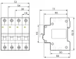 Tracon EVOZ3C16 Kismegszakító 3P, 16A, C karakterisztika, 6kA