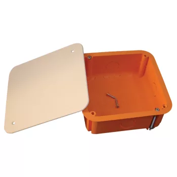   Tracon GD100 négyzet alakú süllyesztett gipszkartonfalhoz kötődoboz 100x100x45 fedéllel