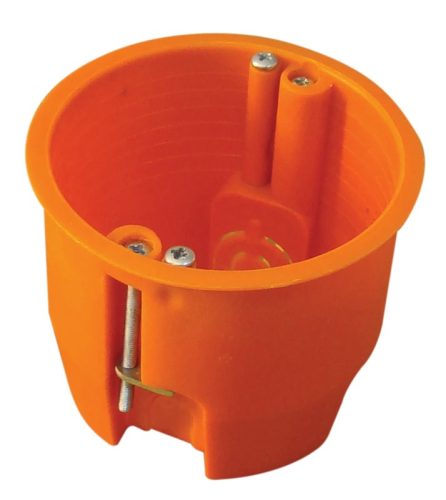 Tracon GD60 süllyesztett gipszkartonfalhoz szerelvénydoboz mély 65x60, nem sorolható, fedel nélkül, narancssárga