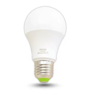   Tracon, LA6010W, LED-es fényforrás, ( normál gömb alakú) 10W-os teljesítményű, E27 foglalattal, 2700K-es színhőmérsékletü, SMD LED ( 800 lm ) Tracon ( LA6010W )