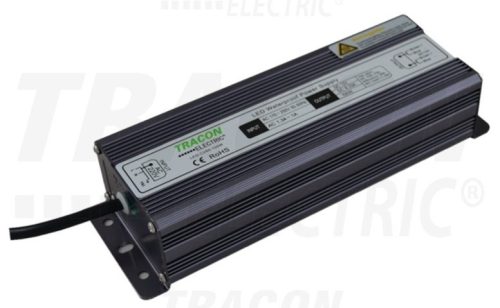 Tracon, LED-CV65-100W, LED meghajtó, vízmentes (IP67), állandó feszültségű, 100W teljesítménnyel, 100-240 V AC / 12 V DC, 8,4A (Tracon LED-CV65-100W)