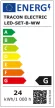 Tracon, LED-SET-B-WW, LED szalag szet, beltéri IP20 4,8 W / m teljesítménnyel, 120lm, 3000K melegfehér színhőmérséklettel, 12V DC, 8mm széles, 30 led/m SMD LED 120° (Tracon LED-SET-B-WW)