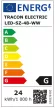 Tracon, LED-SZ-48-WW, LED szalag beltéri (IP20) 4,8W / m teljesítménnyel, 180lm, 3000K melegfehér színhőmérséklettel, 12V DC, 8mm széles, 60 LED/m SMD LED, 120°(Tracon LED-SZ-48-WW)