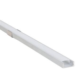   Tracon LEDSZPS8 Alumínium profil LED szalagokhoz, lapos W=8mm - 1 méter hosszú (Tracon LEDSZPS8)