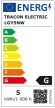 Tracon, LGY5NW, LED-es fényforrás, ( gyertya alakú )5W-os teljesítményű, E14 foglalattal, 4000K-es színhőmérsékletü, SMD LED ( 380 lm ) Tracon ( LGY5NW )