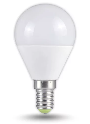 Tracon, LMG455NW, LED-es fényforrás, ( kisgömb alakú ) 5W-os teljesítményű, E14 foglalattal, 4000K-es színhőmérsékletü, SMD LED ( 380 lm ) Tracon ( LMG455NW )