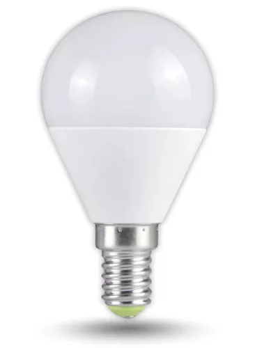 Tracon, LMG455W, LED-es fényforrás, ( kisgömb alakú ) 5W-os teljesítményű, E14 foglalattal, 2700K-es színhőmérsékletü, SMD LED ( 370 lm ) Tracon ( LMG455W )