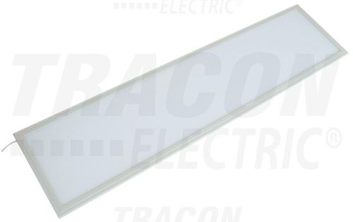 Tracon, LP3012040NW, LED panel fehér kerettel, 40 W teljesítménnyel, 4000 K, 2900lm fényerővel, 300x1200 mm, álmennyezeti vagy kiegészítővel falon kívüli szerelhetőség, IP40 (Tracon LP3012040NW)