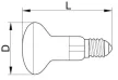 Tracon, LR507W, LED-es fényforrás, ( reflektor típusú )7W-os teljesítményű, E14 foglalattal, 2700K-es színhőmérsékletü, SMD LED ( 470 lm ) Tracon ( LR507W )