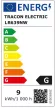 Tracon, LR639NW, LED-es fényforrás, ( reflektor típusú )9W-os teljesítményű, E27 foglalattal, 4000K-es színhőmérsékletü, SMD LED ( 638 lm ) Tracon ( LR639NW )