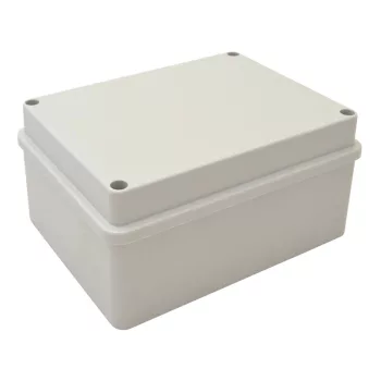   Tracon MED15117S műanyag falon kivüli kötődoboz 150x110x70 teli fedéllel, simafalú, IP54 világosszürke