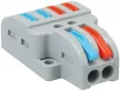 Tracon OVO2P24 csavar nélküli vezeték összekötő 6 x 0,5-4mm2 -es tömör és sodrott vezetékhez, oldható, 32A 400V - 15,5x23,3x39,3mm