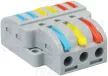 Tracon OVO3P36 csavar nélküli vezeték összekötő 9 x 0,5-4mm2 -es tömör és sodrott vezetékhez, oldható, 32A 400V - 15,5x33,3x39,3mm