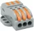 Tracon OVOFT33 csavar nélküli vezeték összekötő 6 x 0,5-4mm2 -es tömör és sodrott vezetékhez, oldható, 32A 400V - 14,5x30,3x39,3mm