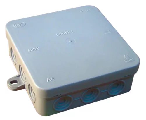 Tracon, PD100X100, műanyag falon kivüli kötődoboz 100x100x40 IP54 szürke (Tracon PD100X100)