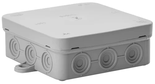 Tracon PD100X100 rugalmas kötődoboz falon kívüli szürke 100x100x40 mm IP54