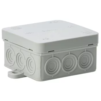 Tracon PD75X75 rugalmas kötődoboz falon kívüli szürke 75x75x40 mm IP54