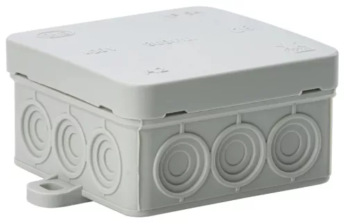 Tracon PD75X75 rugalmas kötődoboz falon kívüli szürke 75x75x40 mm IP54