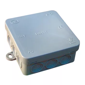   Tracon, PD85X85, műanyag falon kivüli kötődoboz 85x85x37 IP54 szürke (Tracon PD85X85)