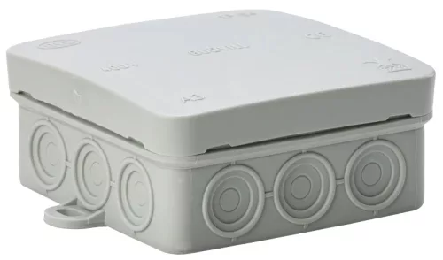 Tracon PD85X85 rugalmas kötődoboz falon kívüli szürke 85x85x37 mm IP54