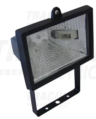 Tracon R-150W Halogén fényvető, R7s, 150 W, 78 mm, fekete, IP 54 ( R-150W )