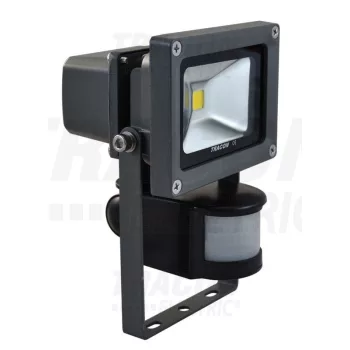   Tracon R-SMDM-10W Mozgásérzékel..s fényvet.. SMD fényforrással 10W,5000K,IP65,85-265VAC,700lm,180°,5-12m,10s-7min,3
