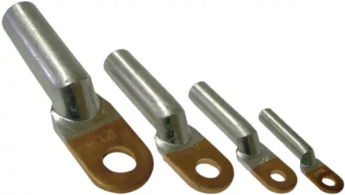 Tracon RA120-14 szigeteletlen réz-alumínium szemessaru, 120mm2, M14, (d1=15,5mm, d2=14,5mm)