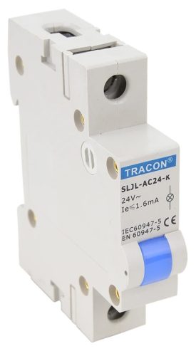 Tracon SLJL-AC24-K moduláris jelzőlámpa, 1db kék leddel, 24V AC