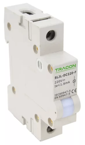 Tracon SLJL-DC220-F moduláris jelzőlámpa, 1db fehér leddel, 220V DC