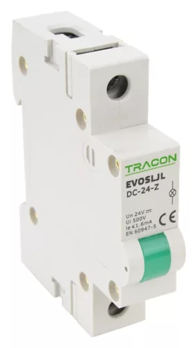 Tracon SLJL-DC24-Z moduláris jelzőlámpa, 1db zöld leddel, 24V DC