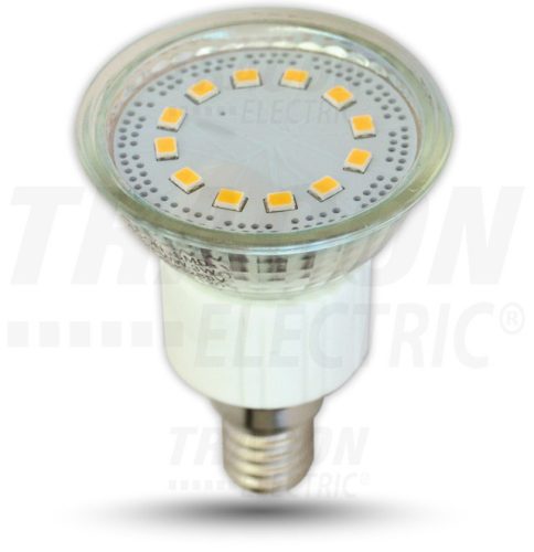 Tracon, SMD-E14-12-CW, LED-es fényforrás, ( 12 LEDES spot ), 3W-os teljesítményű, E14 foglalattal, 6400K-es színhőmérsékletü, SMD LED ( 235 lm ) Tracon ( SMD-E14-12-CW )