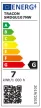 Tracon, SMDGU107NW, LED-es fényforrás, ( opál búrás, műanyag házas spot ) 7W-os teljesítményű, GU10 foglalattal, 4000K-es színhőmérsékletü, SMD LED ( 450 lm ) Tracon ( SMDGU107NW )